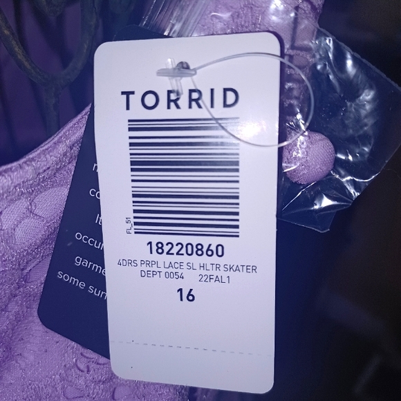 Torrid, size 16, Color Lavendar - Picture 3 of 3